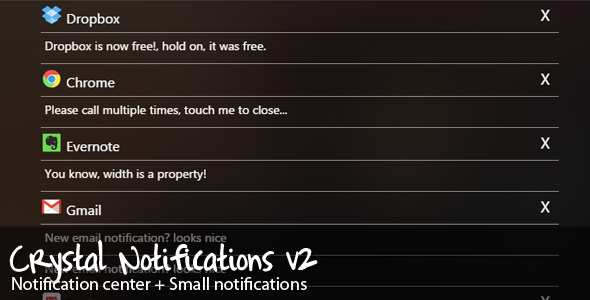 Crystal Notifications