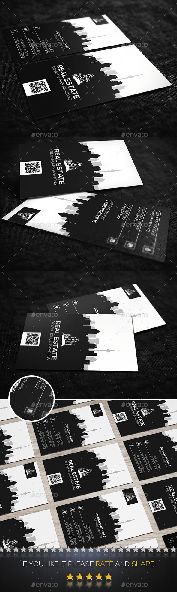 GraphicRiver Vertical Real Estate Business Card 11808009 GraphicRiver Vertical Real Estate Business Card 11808009