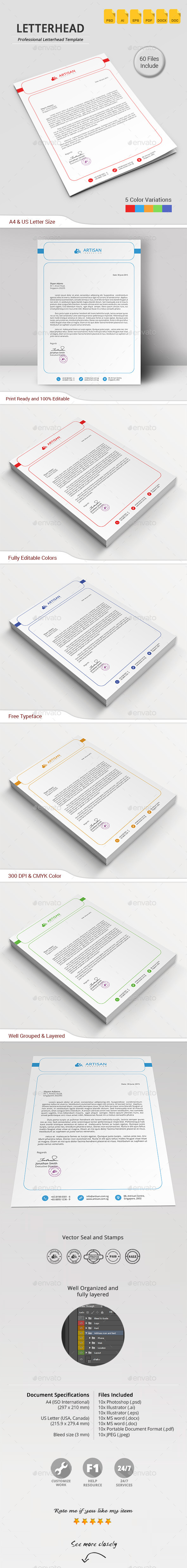 GraphicRiver Letterhead 11808351 GraphicRiver Letterhead 11808351