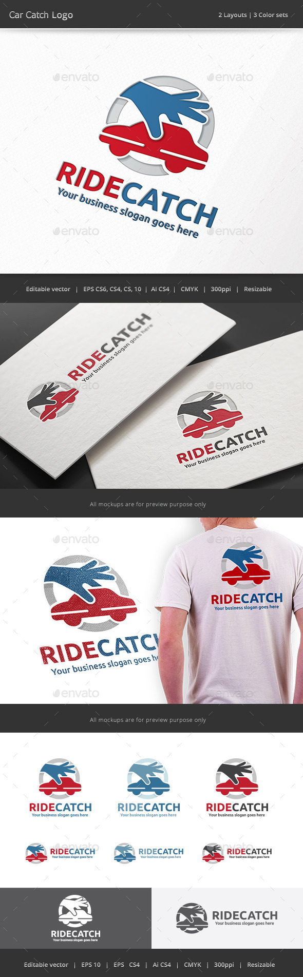 GraphicRiver Car Catch Logo 11808393 GraphicRiver Car Catch Logo 11808393