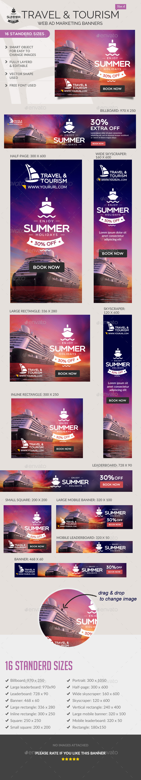 GraphicRiver Travel Ad Banners 11808674 GraphicRiver Travel Ad Banners 11808674