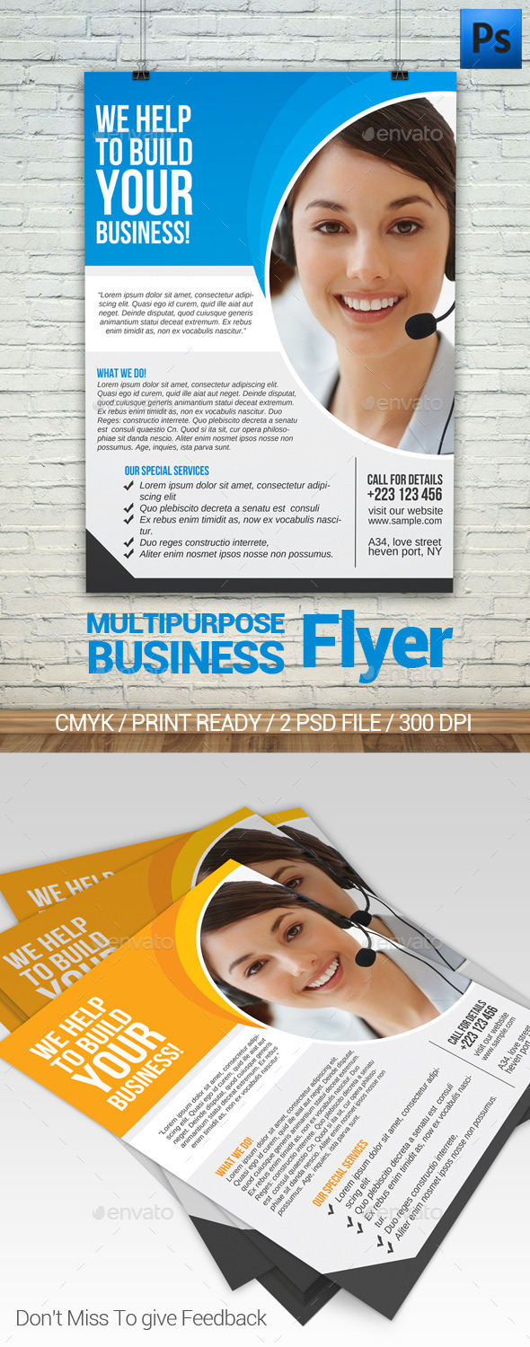 GraphicRiver Multipurpose Business Flyer 11808834 GraphicRiver Multipurpose Business Flyer 11808834