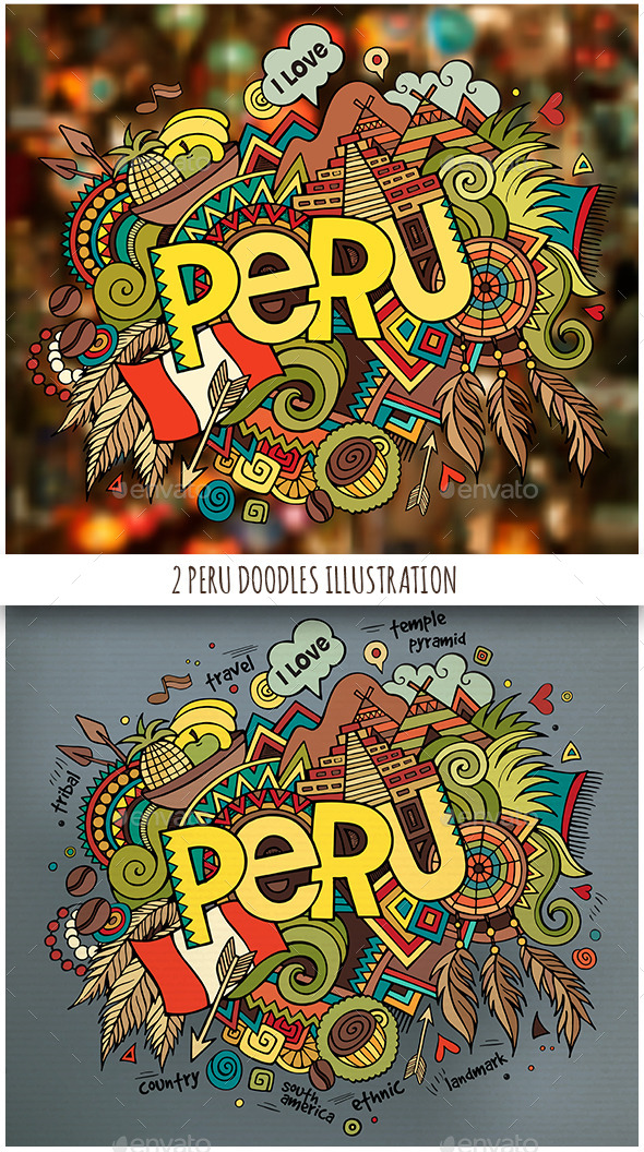 GraphicRiver 2 Peru Doodles Illustrations 11809757 GraphicRiver 2 Peru Doodles Illustrations 11809757