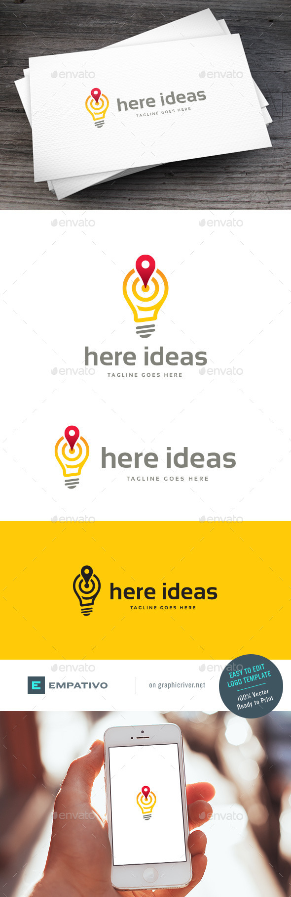 GraphicRiver Here Ideas Logo Template 11810604 GraphicRiver Here Ideas Logo Template 11810604