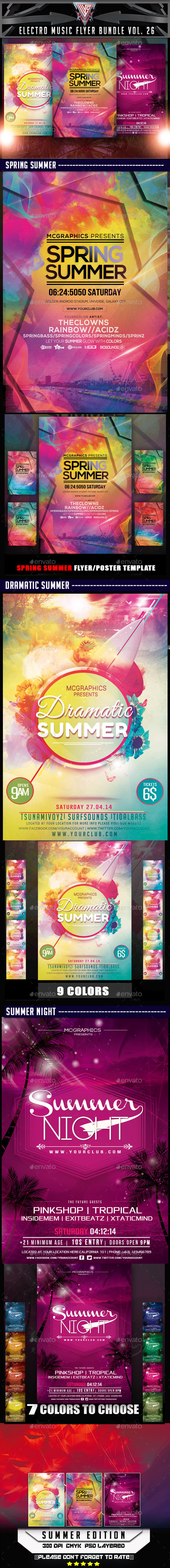 GraphicRiver Electro Music Flyer Bundle Vol 26 11810724 GraphicRiver Electro Music Flyer Bundle Vol 26 11810724