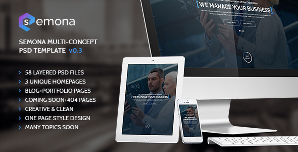 ThemeForest Semona Multi-Concept PSD Template 11650826 ThemeForest Semona Multi-Concept PSD Template 11650826