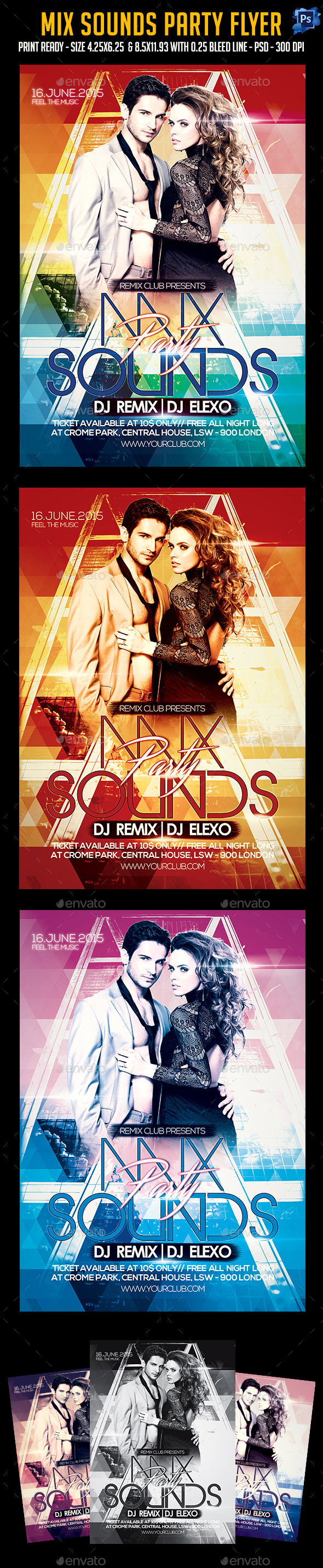 GraphicRiver Mix Sounds Party Flyer 11811763 GraphicRiver Mix Sounds Party Flyer 11811763