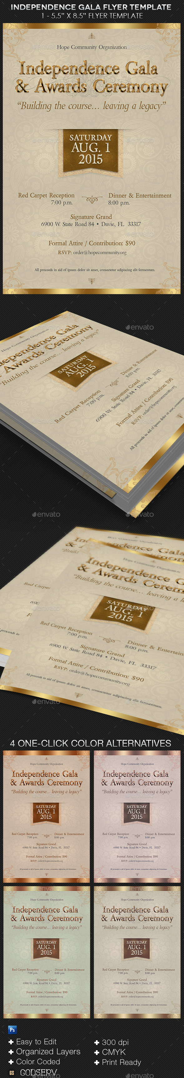 Independence Gala Flyer Template