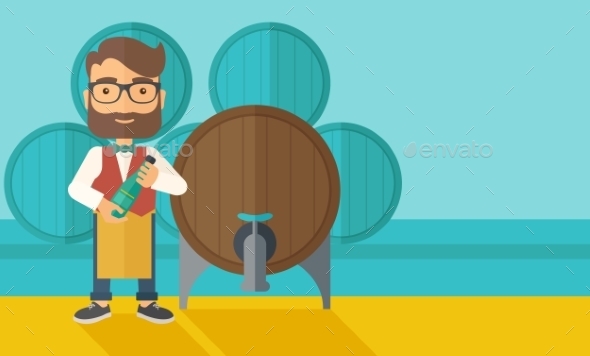 GraphicRiver Wine Maker Inspecting Wine From Barrel 11812179 GraphicRiver Wine Maker Inspecting Wine From Barrel 11812179