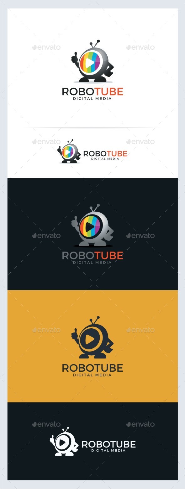 GraphicRiver Robot Tube Digital TV Media 11812732 GraphicRiver Robot Tube Digital TV Media 11812732