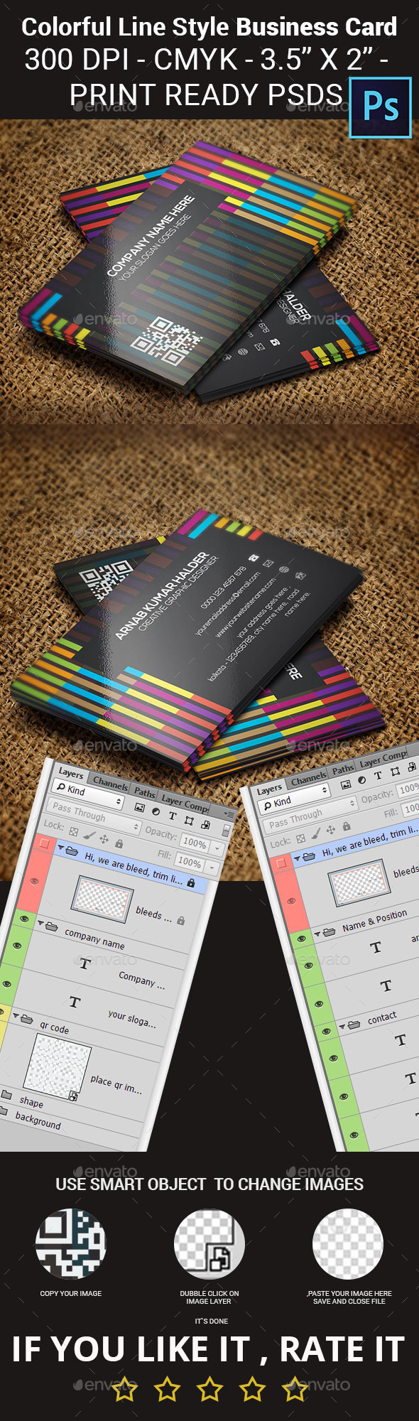 GraphicRiver Colorful Line Style Business Card 11799274 GraphicRiver Colorful Line Style Business Card 11799274