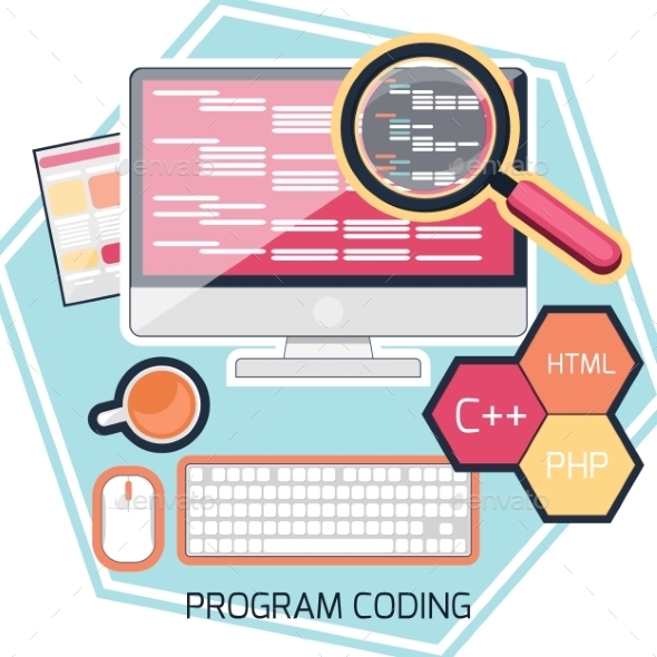 GraphicRiver Program Coding Concept 11813618 GraphicRiver Program Coding Concept 11813618