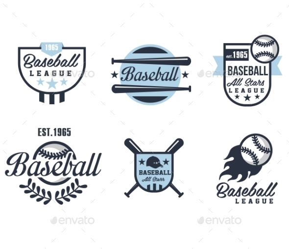 GraphicRiver Baseball Emblems Or Badges With Various Designs 11814459 GraphicRiver Baseball Emblems Or Badges With Various Designs 11814459