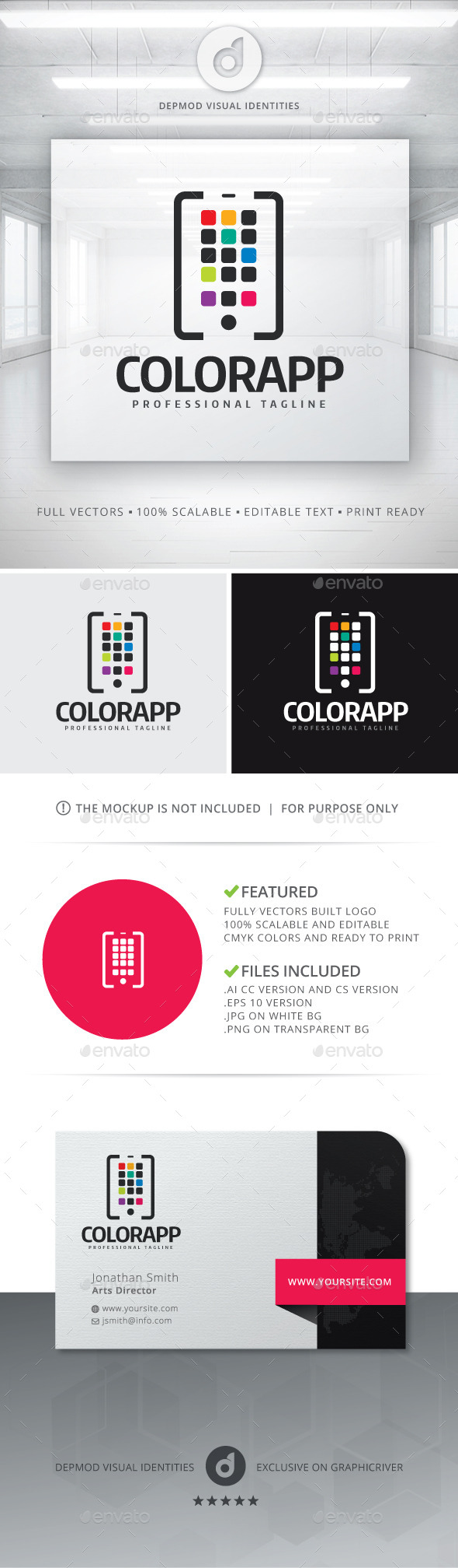 GraphicRiver Color App Logo 11815849 GraphicRiver Color App Logo 11815849