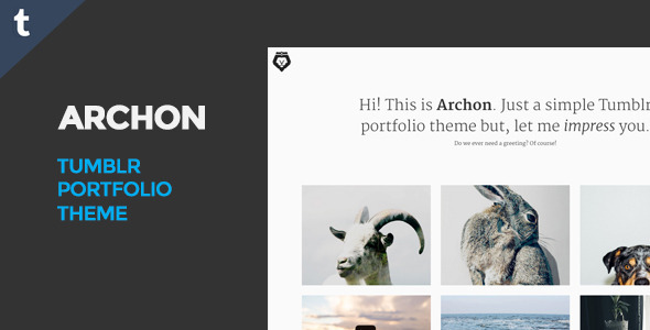 Archon Tumblr Portfolio Theme