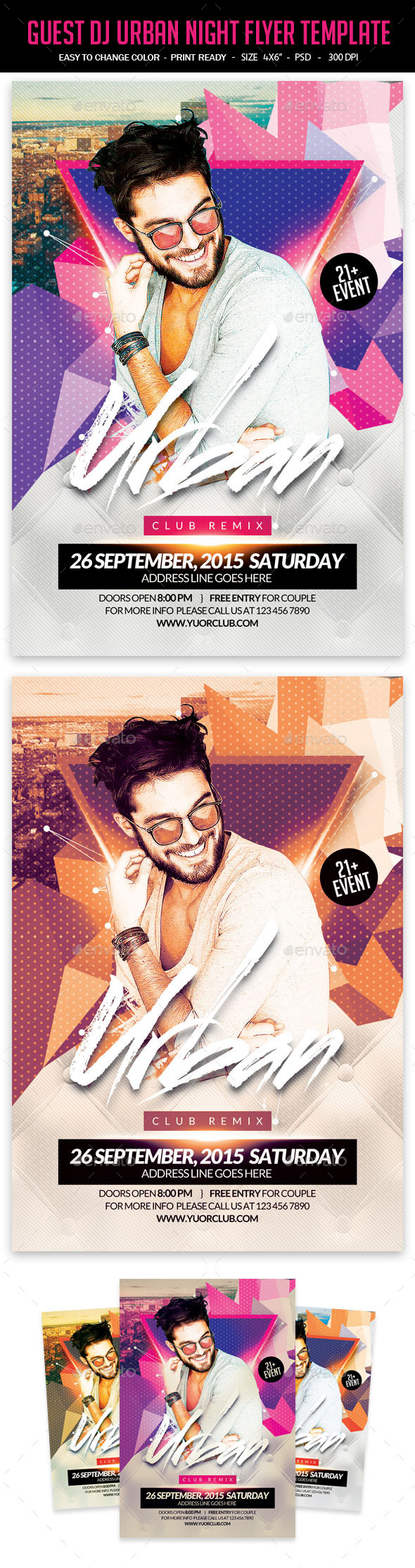 Guest DJ Urban Night Flyer Template