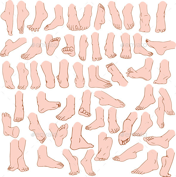 GraphicRiver Woman Man Feet Pack 3 11817720 GraphicRiver Woman Man Feet Pack 3 11817720