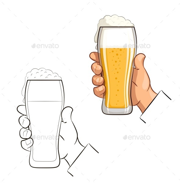 GraphicRiver Glass of Beer in Hand 11817781 GraphicRiver Glass of Beer in Hand 11817781