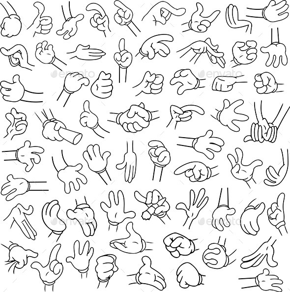 GraphicRiver Cartoon Hands Pack Lineart 2 11817831 GraphicRiver Cartoon Hands Pack Lineart 2 11817831