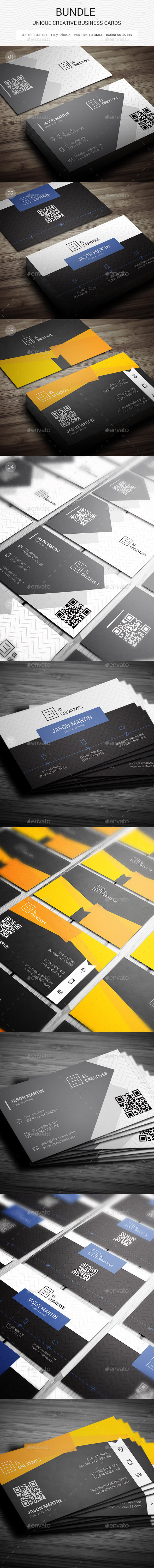 Bundle - Creative Business Cards - 122 (Creative)