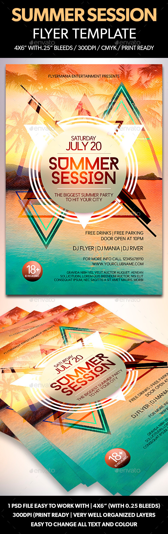 Summer Session Flyer Template