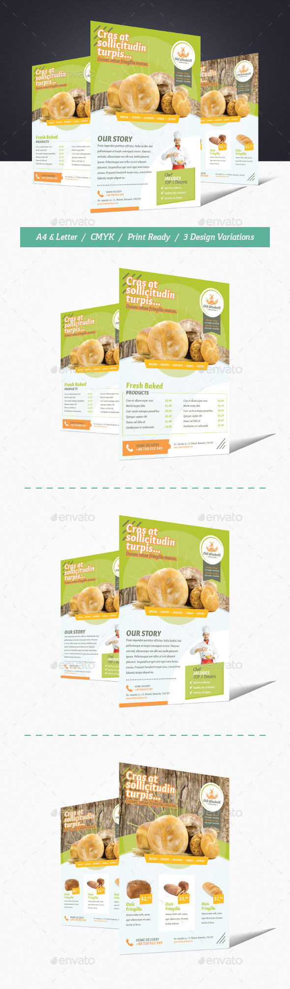 GraphicRiver Bakery Shop Flyer 11818851 GraphicRiver Bakery Shop Flyer 11818851