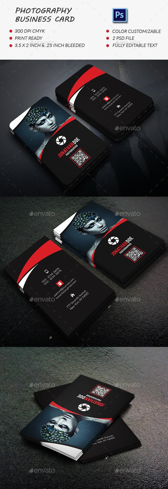GraphicRiver Photography Business Card 11818888 GraphicRiver Photography Business Card 11818888