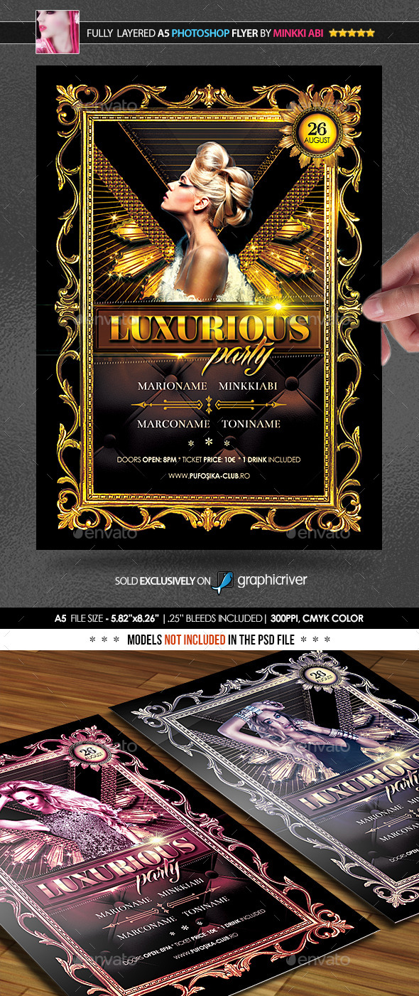 GraphicRiver Luxurious Party Poster Flyer 11819181 GraphicRiver Luxurious Party Poster Flyer 11819181