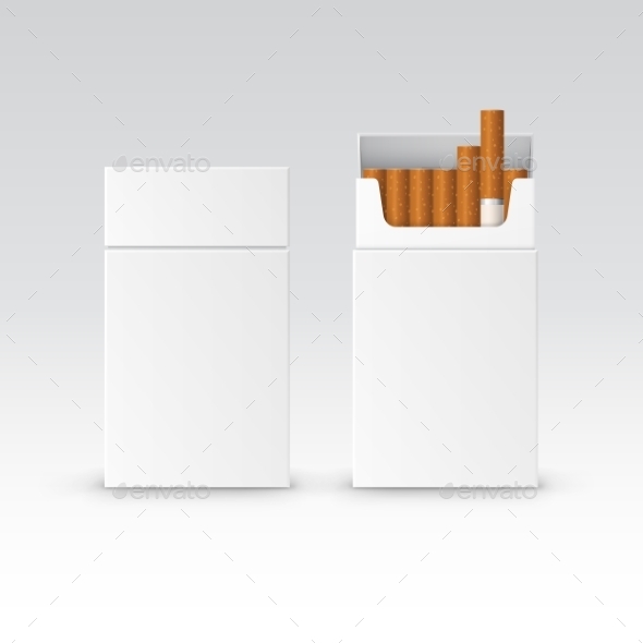 GraphicRiver Vector Blank Pack Package Box Of Cigarettes 11820929 GraphicRiver Vector Blank Pack Package Box Of Cigarettes 11820929