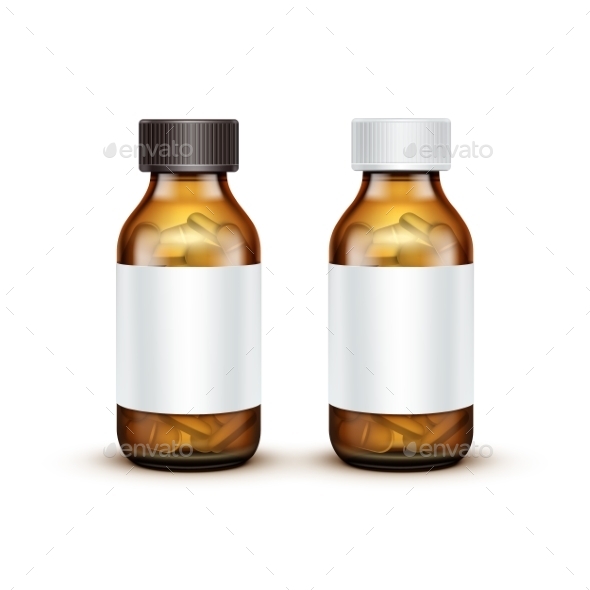 GraphicRiver Glass Medical Bottle with Tablets Pills 11820939 GraphicRiver Glass Medical Bottle with Tablets Pills 11820939