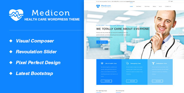 Medicon - Health and Medical WordPress Theme