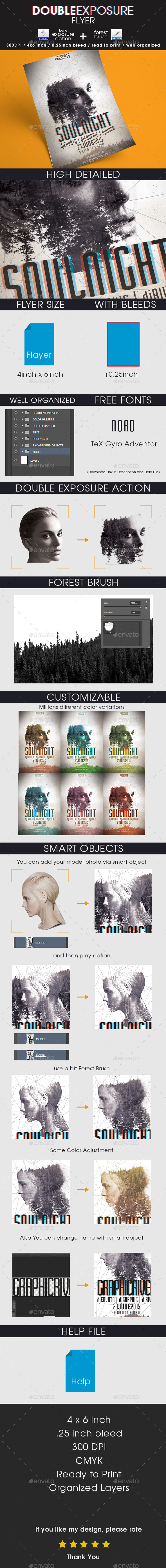 GraphicRiver Double Exposure Flyer 11810064 GraphicRiver Double Exposure Flyer 11810064