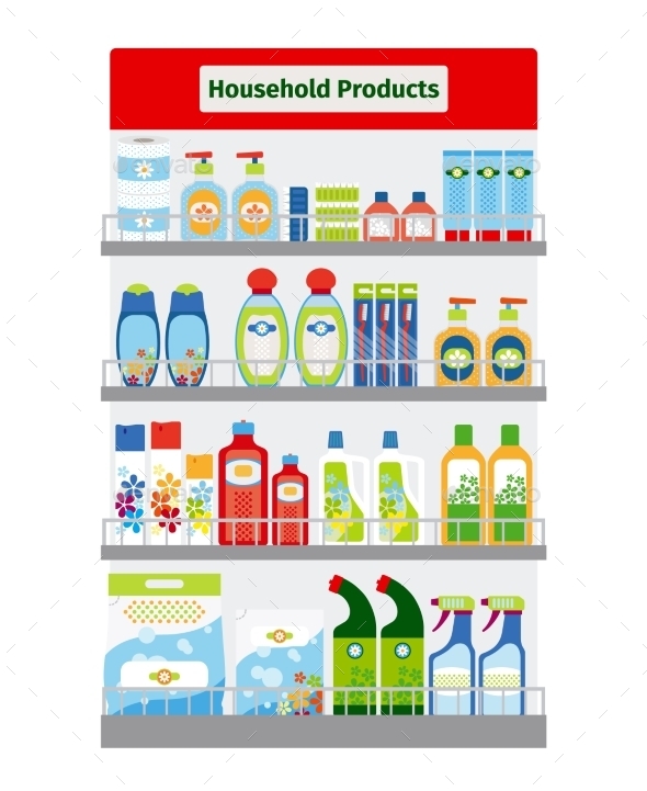 GraphicRiver Showcase With Hygiene Items 11824427 GraphicRiver Showcase With Hygiene Items 11824427