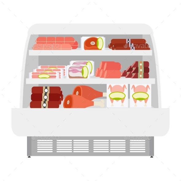 GraphicRiver Meat Products In Store 11824428 GraphicRiver Meat Products In Store 11824428