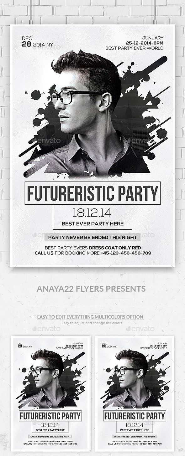 Electro Concert Dj Flyer (Clubs & Parties)