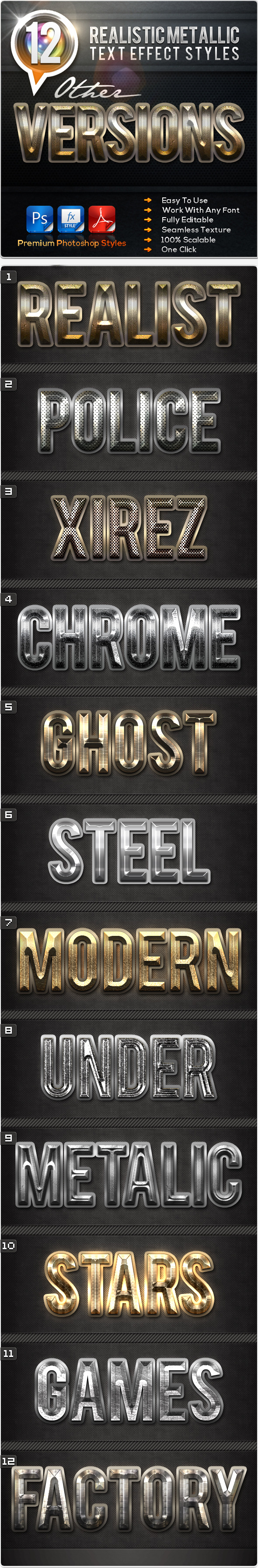 GraphicRiver 12 Realistic Metallic Other Versions 11825727 GraphicRiver 12 Realistic Metallic Other Versions 11825727