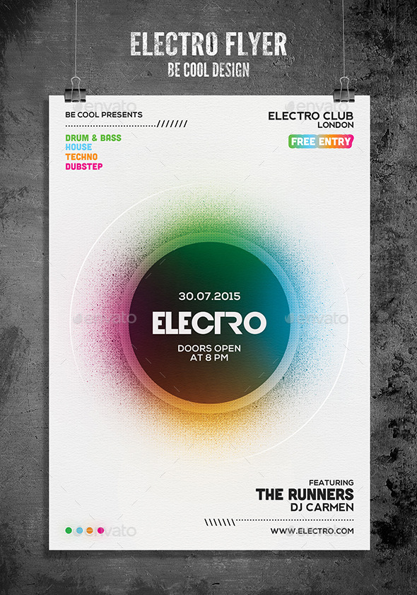 GraphicRiver Electro Flyer Poster 11815332 GraphicRiver Electro Flyer Poster 11815332