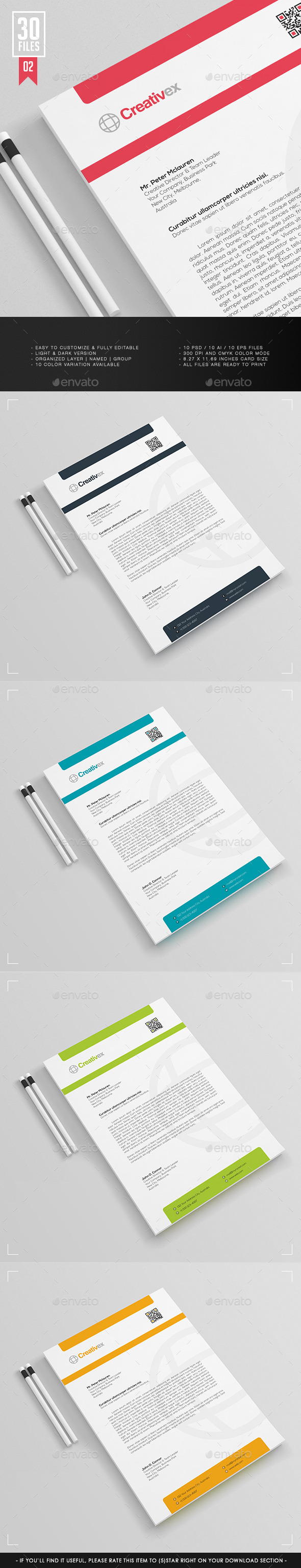 A4 30 Files - Business Letterhead V.001 (Stationery)