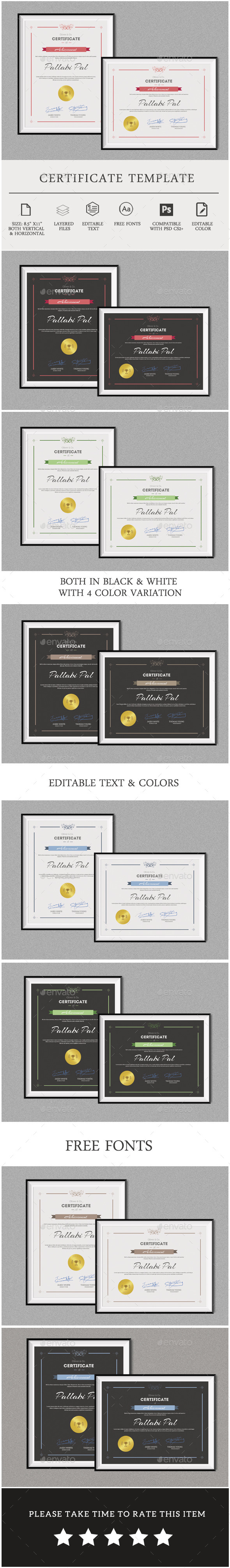 GraphicRiver Multipurpose Certificate Template 11827388 GraphicRiver Multipurpose Certificate Template 11827388