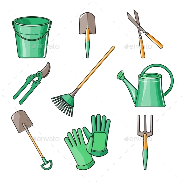 GraphicRiver Garden Tools Flat Design Illustration 11827518 GraphicRiver Garden Tools Flat Design Illustration 11827518