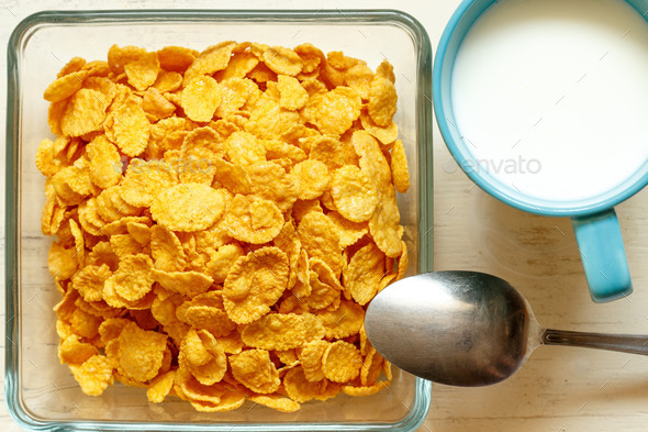 Close up of cornflakes (Misc) Photo Download