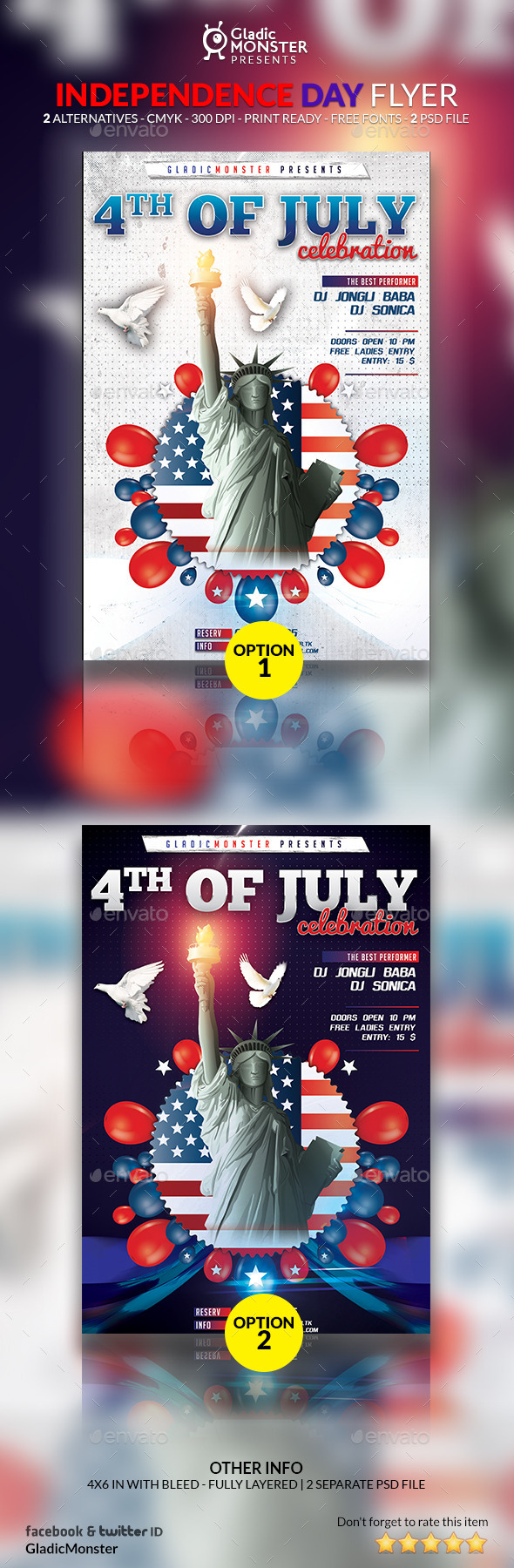 4th of July Independence Day Flyer (Events)