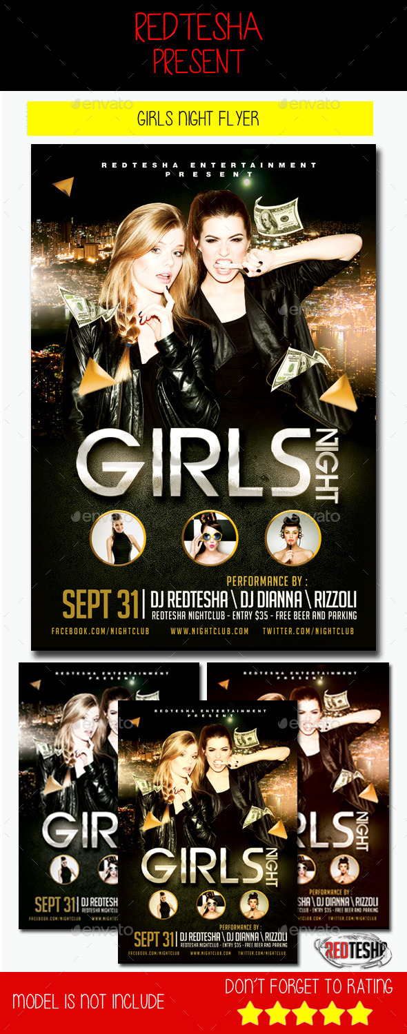 Girls Night Flyer (Clubs & Parties)