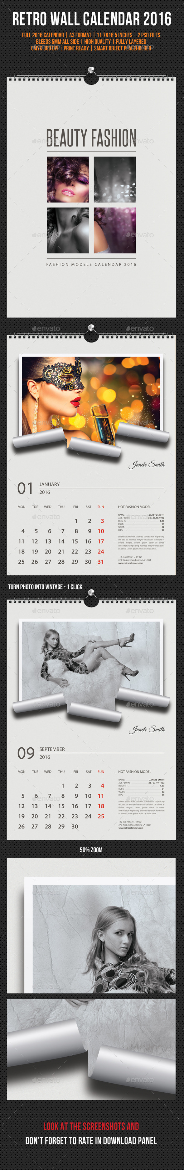 GraphicRiver Wall Calendar 2016 Retro Photo V02 11827782 GraphicRiver Wall Calendar 2016 Retro Photo V02 11827782