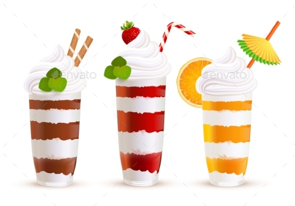 GraphicRiver Sweet Summer Cocktails Set 11827995 GraphicRiver Sweet Summer Cocktails Set 11827995