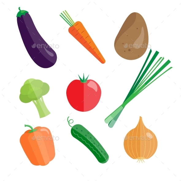 GraphicRiver Set Of Fresh Vegetables 11828213 GraphicRiver Set Of Fresh Vegetables 11828213