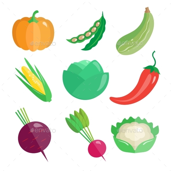 GraphicRiver Set Of Fresh Vegetables 11828215 GraphicRiver Set Of Fresh Vegetables 11828215