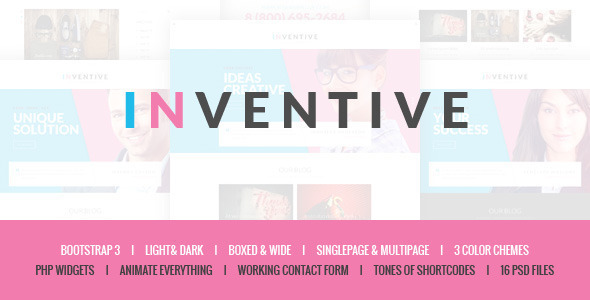 Inventive - Creative Single & Multipage Template