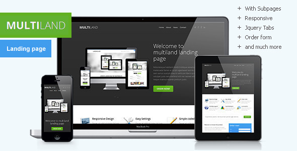 Multiland - Responsive multipurpose landing page