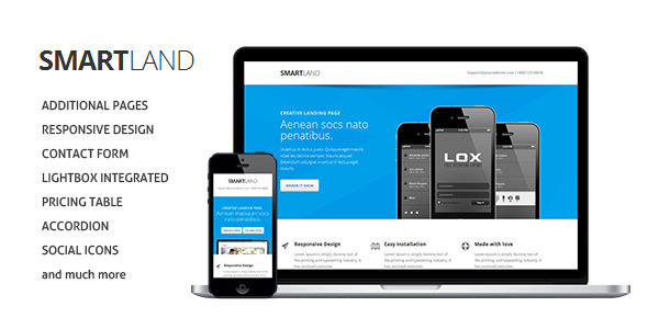 Smartland Responsive Multipurpose Landing page